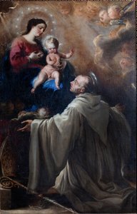 Pfarrmuseum. Heilige Bernhard und die Madonna mit Kind