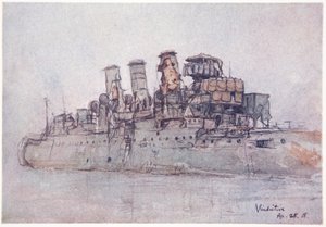 H.M.S. Vindictive, 25. April 1918, Illustration aus 