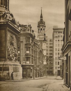 Am Fuße des Denkmals von Fish Street Hill, um 1935 von Donald McLeish