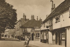 Church Street, Chiswick, mit dem ehemaligen Burlington Arms, um 1935 von Donald McLeish