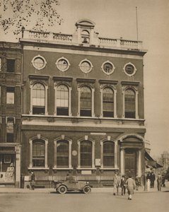 Schule am Leicester Square auf dem Gelände von Hogarths Haus, um 1935 von Donald McLeish