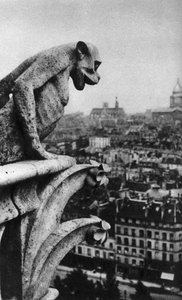 Steindämon, Notre Dame, Paris, Frankreich, ca. 1930er Jahre