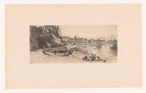 Havengezicht te Boulogne-sur-Mer von Donald Shaw MacLaughlan (signed by artist)