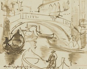 Ein Kanal in Venedig von Donald Shaw MacLaughlan
