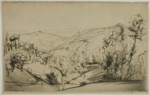Felder von San Gimignano von Donald Shaw MacLaughlan