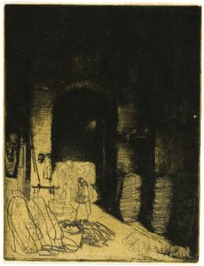 Innenraum eines Kohlenladens, Florenz von Donald Shaw MacLaughlan