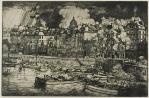 Quai des Grands Augustins, Paris von Donald Shaw MacLaughlan