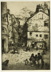 Rue Mouffetard, Paris von Donald Shaw MacLaughlan