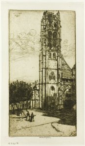 Tour St. Laurent, Rouen von Donald Shaw MacLaughlan