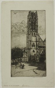 Tour St. Laurent, Rouen von Donald Shaw MacLaughlan