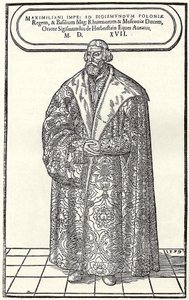 Porträt von Baron Sigmund von Herberstein, Botschafter in Polen und Russland, 1559 von Donat Hübschmann