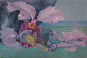 Metamorphose, Mannequin und Orchidee, ca. 1968 von Donatella Merlo