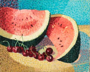 Stillleben im Sommer, ca. 1983 von Donatella Merlo
