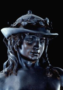 David (Detail des Kopfes), ca. 1440 von Donatello