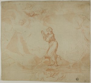 Frau in Ekstase und Putti von Donato Creti