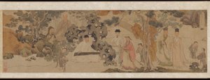 Erhabene Versammlung im Grünen Wald, ca. 1620 von Dong Qichang