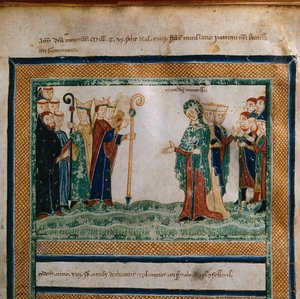 Mathilde von Toskana aus: Vita Mathildis di Donizone di Canossa, zwischen 1111 und 1115