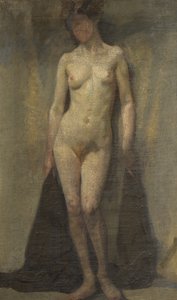 Stehender weiblicher Akt (recto), ca. 1910