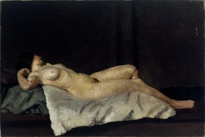 Weibliche Figur, die auf dem Rücken liegt, 1912 von Dora Carrington