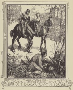 Eine Dame weint bitterlich von Dora Curtis