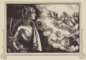 Wie Sir Launcelot den Heiligen Gral sah von Dora Curtis