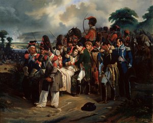 Napoleon verabschiedet sich von Marschall Jean Lannes, 1858