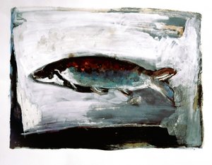 Dunkler Wasserfisch von Doris Schmitz