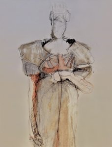Elegante Modeskizze