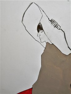 Verschleiertes Frauenprofil