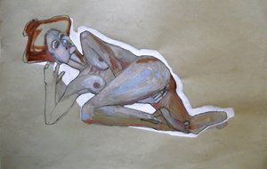 Liegende Frau