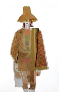 Stilvolle Figur mit Strohhut von Doris Schmitz