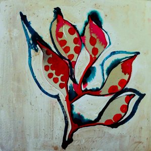 Lebhaft gepunktetes Botanisches