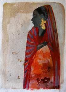 Lebhaftes Frauenprofil von Doris Schmitz