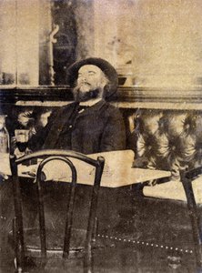 Verlaine im Café, trinkt Wermut