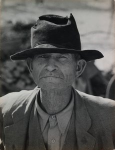 Ehemaliger Pächter auf Unterstützung, Imperial Valley, Kalifornien