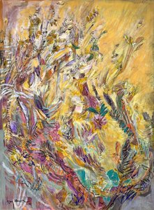 Goldene Gartenblüten von Dorothy Fagan