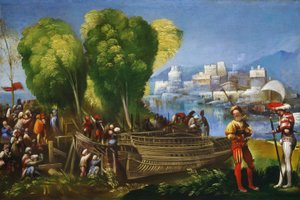 Aeneas und Achates an der libyschen Küste von Dosso Dossi