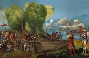Aeneas und Achates an der libyschen Küste, ca. 1520 von Dosso Dossi