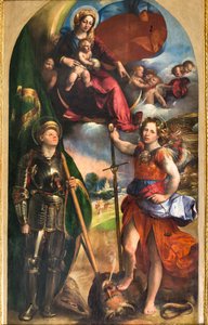 Madonna mit dem Jesuskind und St. Georg und Erzengel Michael, ca. 1518