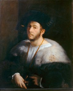 Porträt eines Mannes, auch bekannt als Porträt von Cesare Borgia von Dosso Dossi