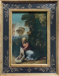 Ruhe während der Flucht nach Ägypten, bekannt als die Zingarella von Dosso Dossi