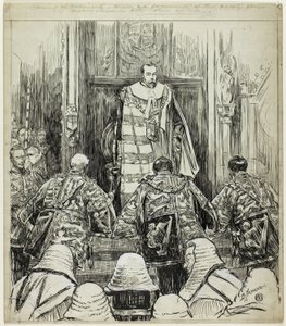 Eröffnung des Parlaments unter Edward VII von Douglas Macpherson