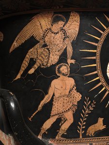 (Detail) einer rotfigurigen Lekythos von Douris