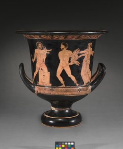 Detail von einer rotfigurigen Lekythos