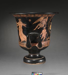 Detail von einer rotfigurigen Lekythos von Douris
