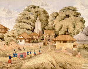 Narain - Hitthee, in der Nähe von Kathmandoo, Nepal von Dr. Henry Ambrose Oldfield