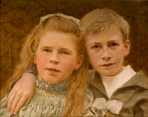 Philip und V.M. Haswell, 8 und 6 Jahre alt von Dr. John Haswell