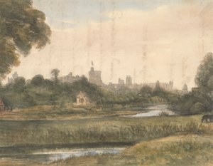 Blick auf Windsor vom Fluss aus von Dr. William Crotch