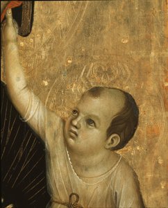 Crevole Madonna (Detail) von Duccio di Buoninsegna