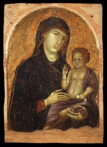 Madonna mit Kind, zweite Hälfte des 13. Jahrhunderts von Duccio di Buoninsegna